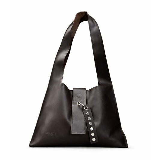 Cartera de Cuero Mujer - Modelo Aitana Chocolate - Roussa