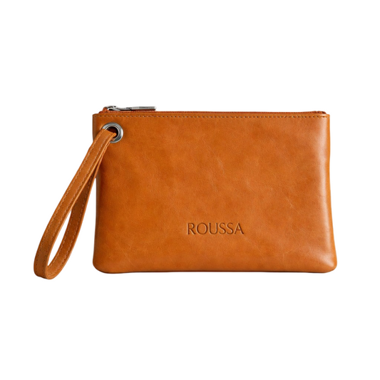 Estuche Camel de Cuero Natural - Roussa