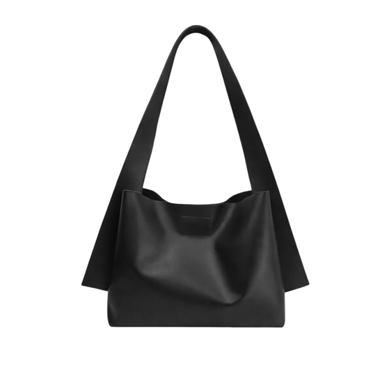 Cartera de Cuero Negra para Mujer - Modelo María - Roussa