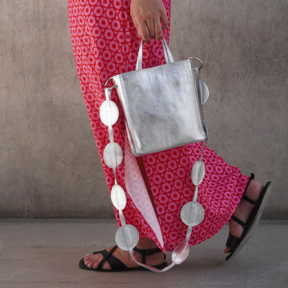 Cartera Mili Plateada - Roussa