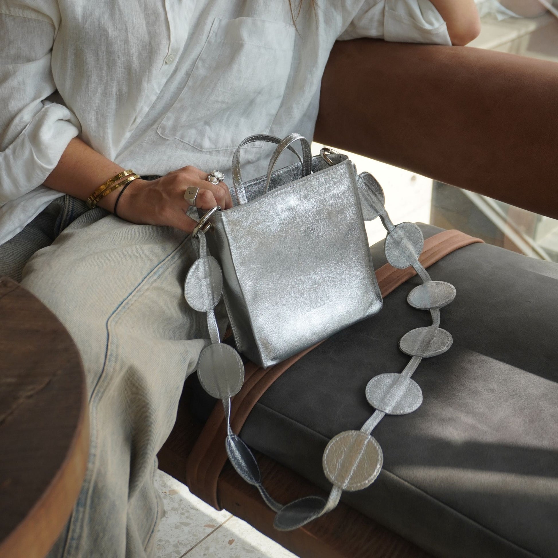 Cartera Mili Plateada - Roussa